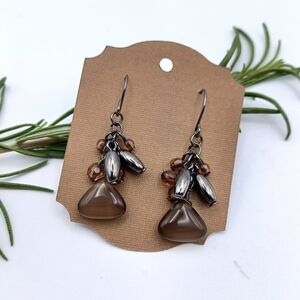 Tiger's Eye Drop Earrings